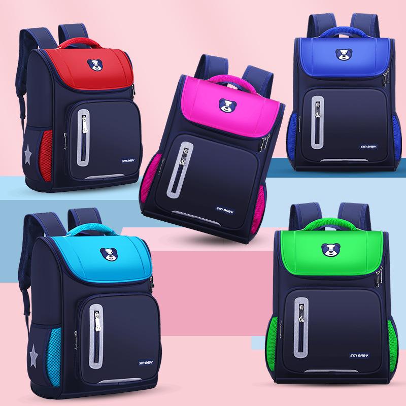 2023 New Primary School Grade 1-6 School Bag Lightweight Neck Protection Children Backpack Unisex Kindergarten Full Open Shoulder Bag