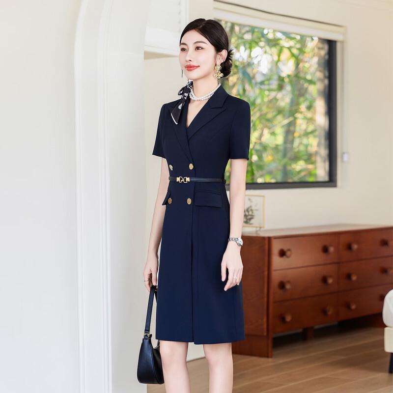 Women's Double-Breasted Blazer Dress
