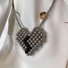 Mini lipstick bag summer 2025 little fresh girl fashion woven pearl small fragrant wind chain crossbody love bag