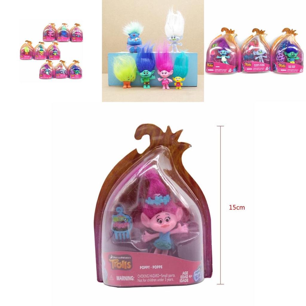 Versatile 15cm Trolls Poppy Branch Pvc Doll Set Ideal For Kids And Collectors
