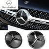 Für Mercedes Benz Der Stern-Logo-Plakette für den vorderen Kühlergrill Spiegelunterseite 3D ABS-Logo für Mercedes-Benz W205 W176 W212 W218 C117 CLA GLA