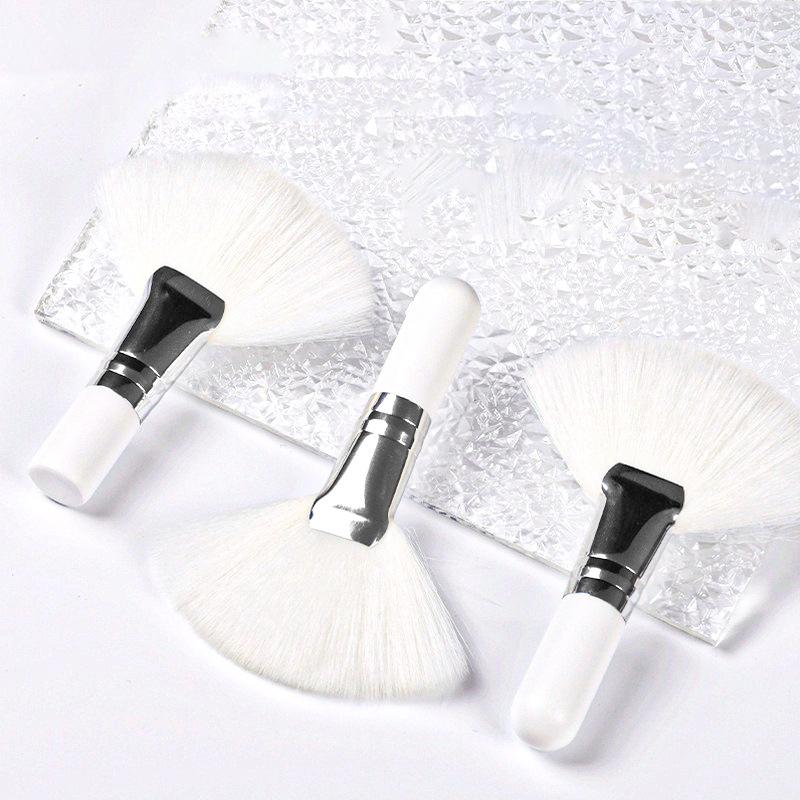 Mini Fan Makeup Brushes Facial Powder Foundation Blusher Concealer Brush Cosmetic Tools Synthetic Fiber Fan Brushes
