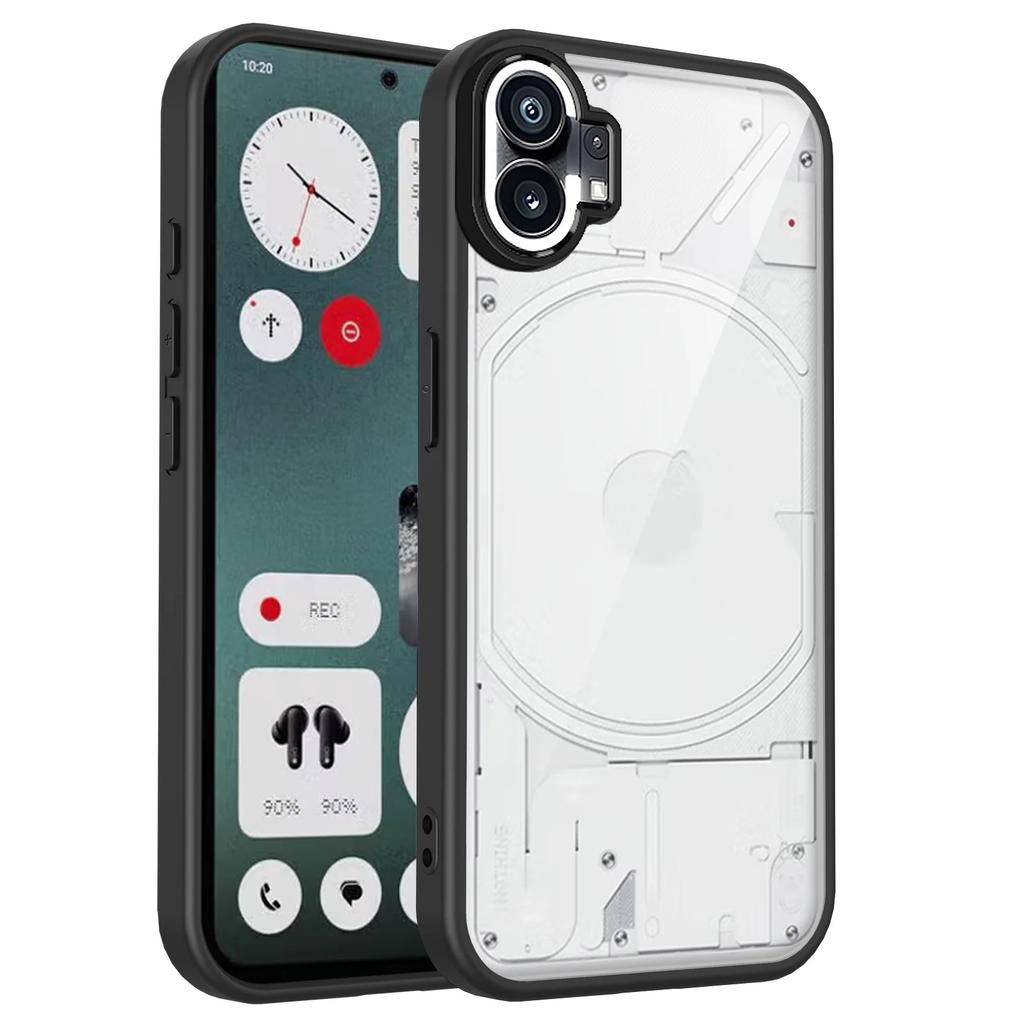 Nothing Phone One A063 Case Air Cushion Shockproof Silicone Bumper Clear Matte Back Cover Hard Phone Case for Nothing Phone 1 5G