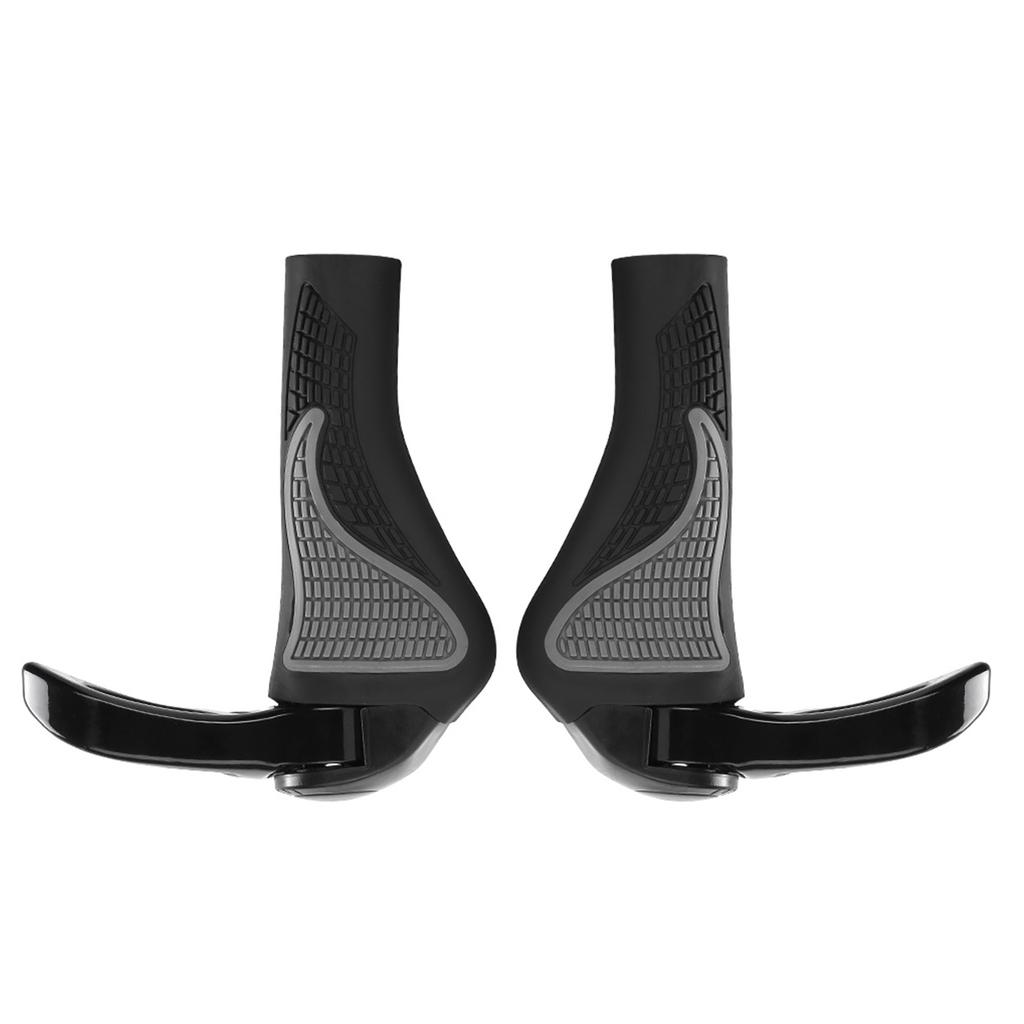 Ergonomical Bikes Grip Handle Shock and Dust Proof Bicycles Grip Antiskid Bicycles Handlebars Grip Rubber Bilaterally Locking