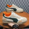 2025 Spring Men's Fashionable Retro Platform Sneakers - Breathable, Comfortable, Versatile, Trendy, Plus Sizes Available