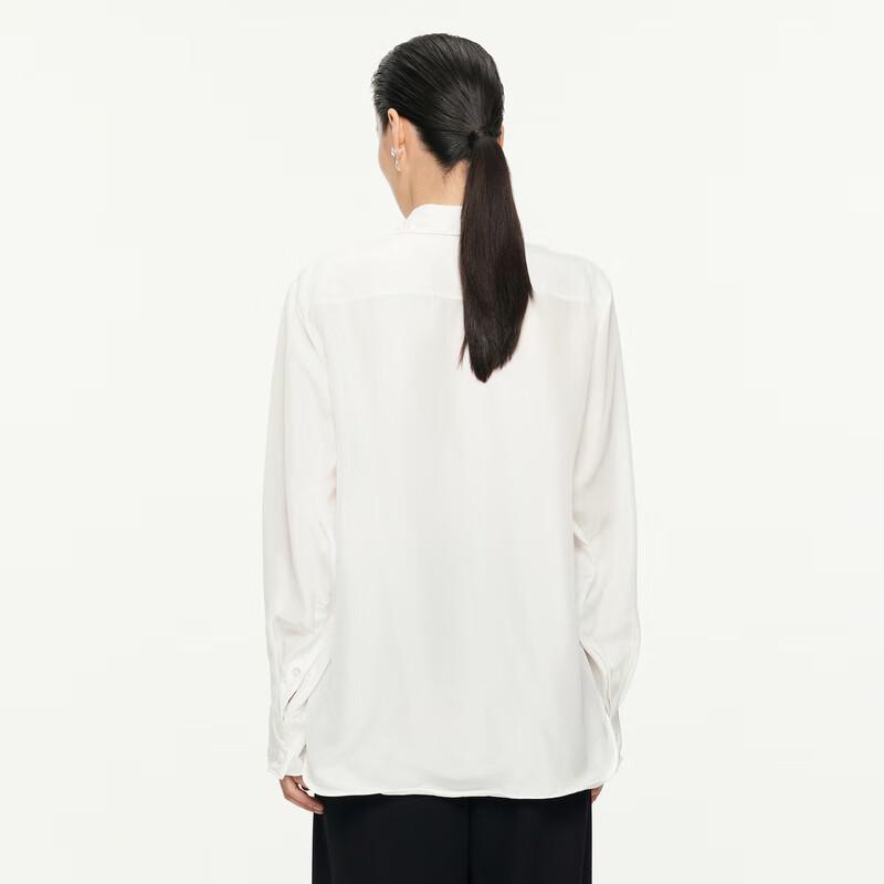 JNBY 100% Mulberry Silk Long Sleeve Shirt