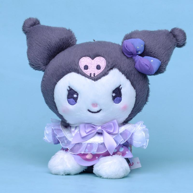 Sanrio Kuromi And My Melody Plush Keychain With Soft Short Plush For Girls Gift Kuromi