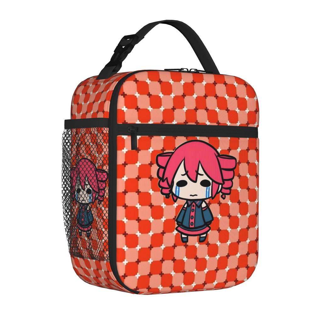 Kasanes Virtual Singer Tetoes Tote Insulated Lunch Bag Cartoon Cute Carry Food Bags Reusable Thermal Cooler Large Size Bento Box
