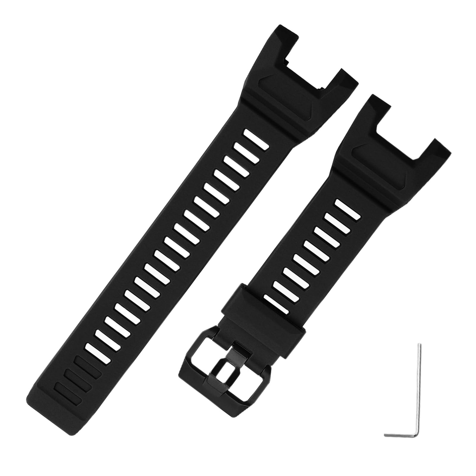 [syzynicy] Compatible G-SHOCK GBD-H2000 Silicone Resin Band Watch Strap Replacement Universal Accessory Compatible with GBD-H2000-1A1B21A9