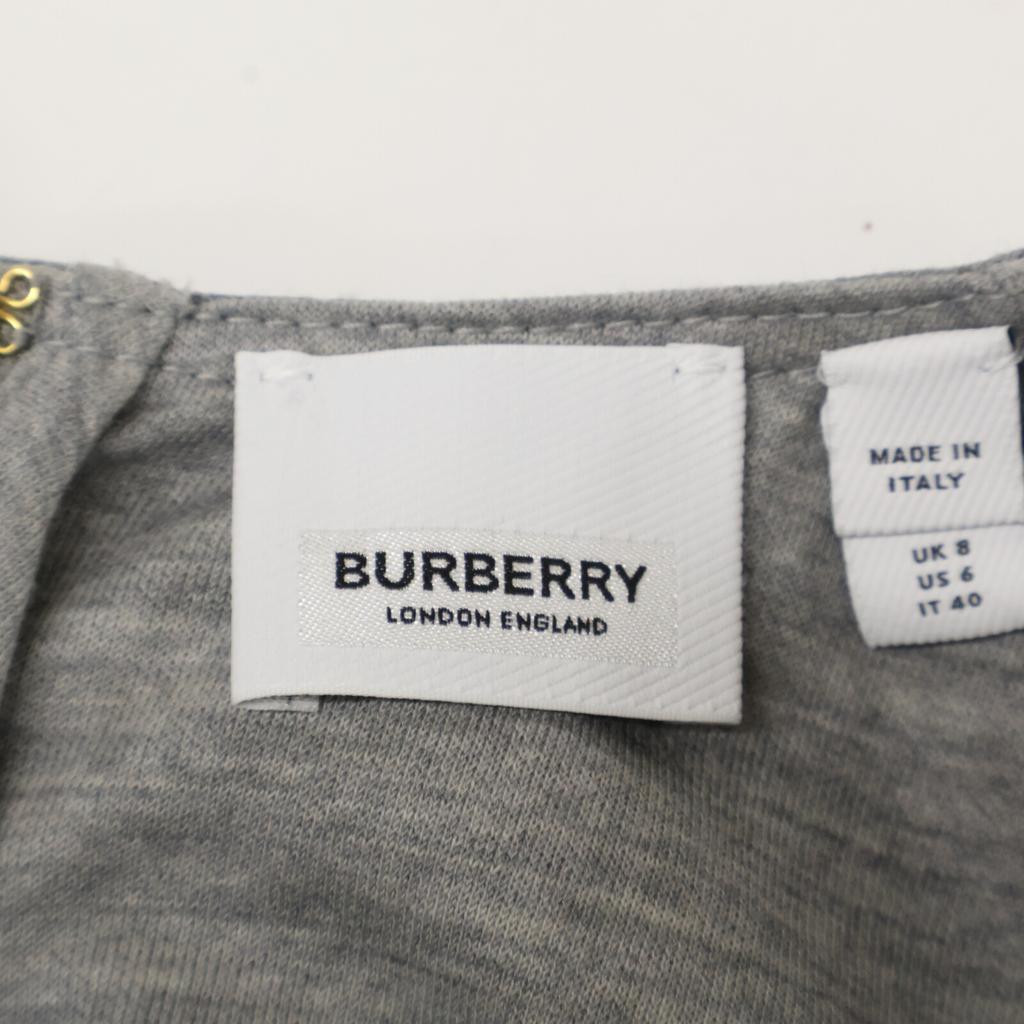 Burberry 4564290 Gray One-Piece Dress 40 grayUsed