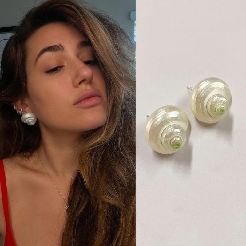 Bohemian Style Conch Pearls Necklace Natural Shell Earrings Jewelry Necklace Accessories For Women Holiday Gift