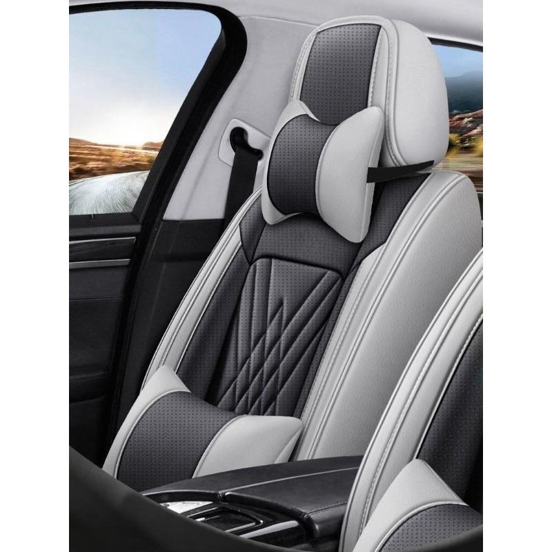 Five-seat Car Seat Covers for Toyota Corolla, Fully Covered Front Seats, Half-covered Rear Seats, Panar Leather