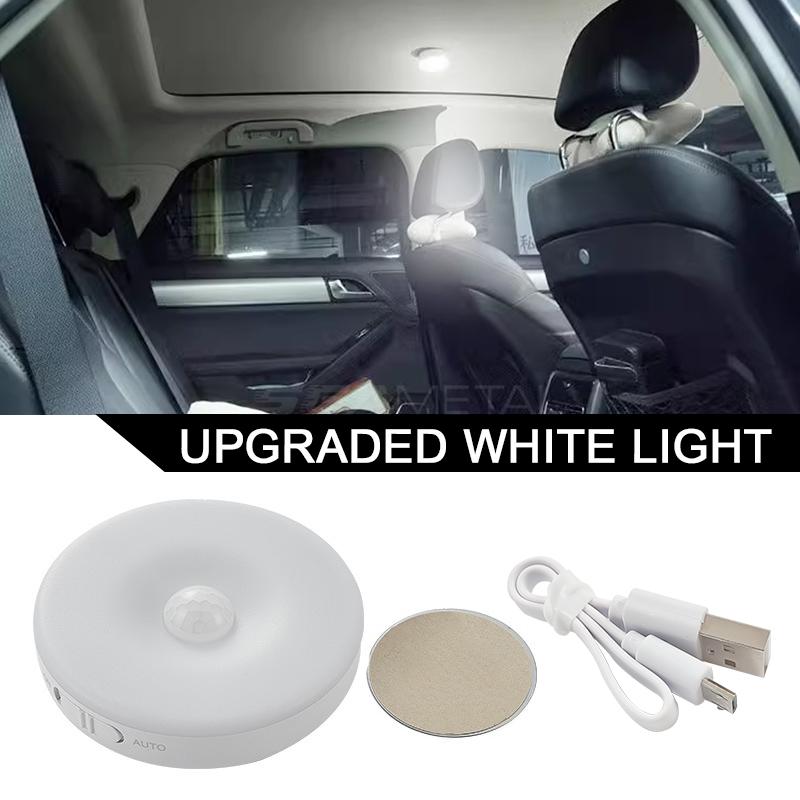 Car LED Night Light Touch Sensor Type Auto Roof Trunk Light Ceiling Reading Light Dome USB Charging for Bedroom Kitchen