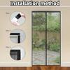 Effortless Magnetic Screen Door: Mosquito-Free, Auto-Closing, Perfect for Home Ventilation!