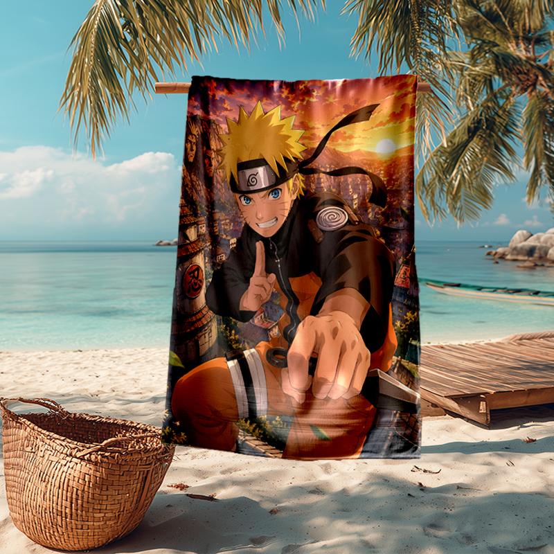Ultra-Soft Beach Towel with Naruto Theme,Ideal for Pool - Camping, Diving - Perfect Travel Essential, Vibrant Beach Towel.
