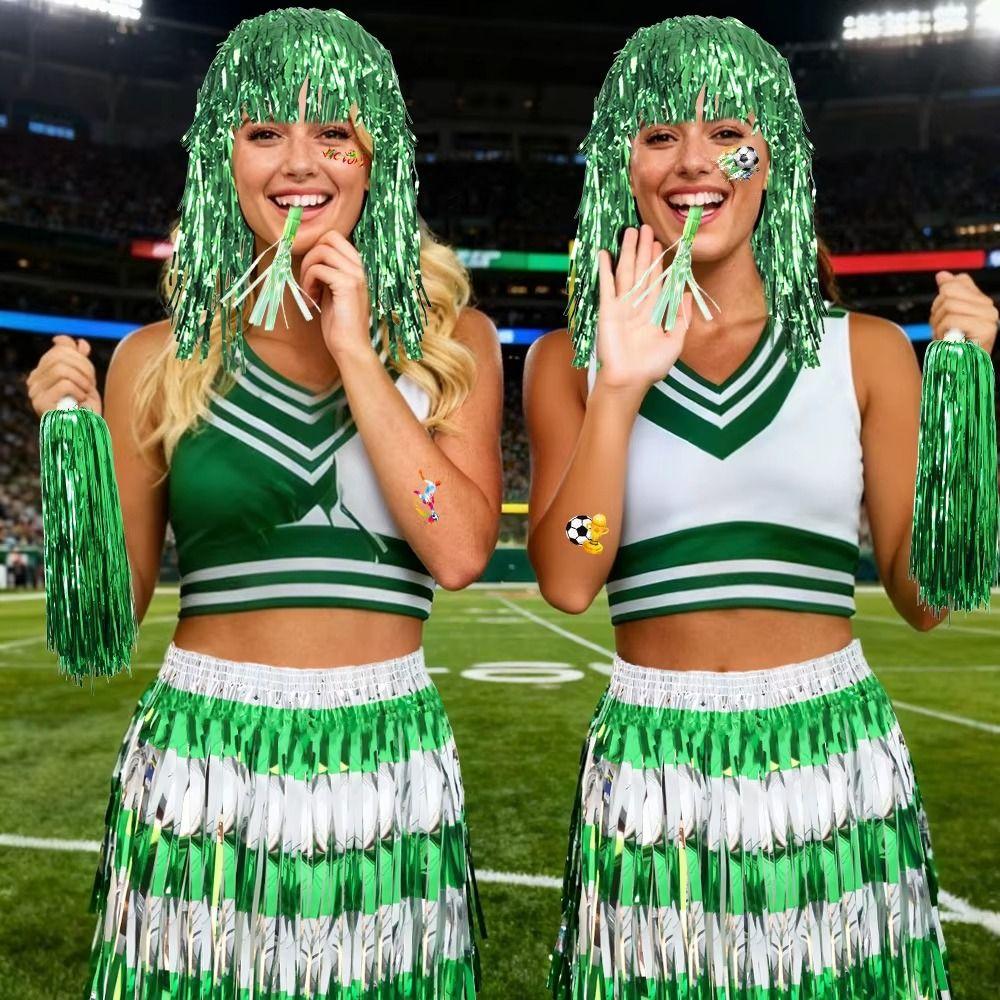 Football Theme Soccer Fan Costume Supplies Set Cheerleading Gear Set Stage Performance Show