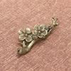 Solid Brass Plum Blossom Incense and Pen Holder - Retro Patina Copper Art Ornament