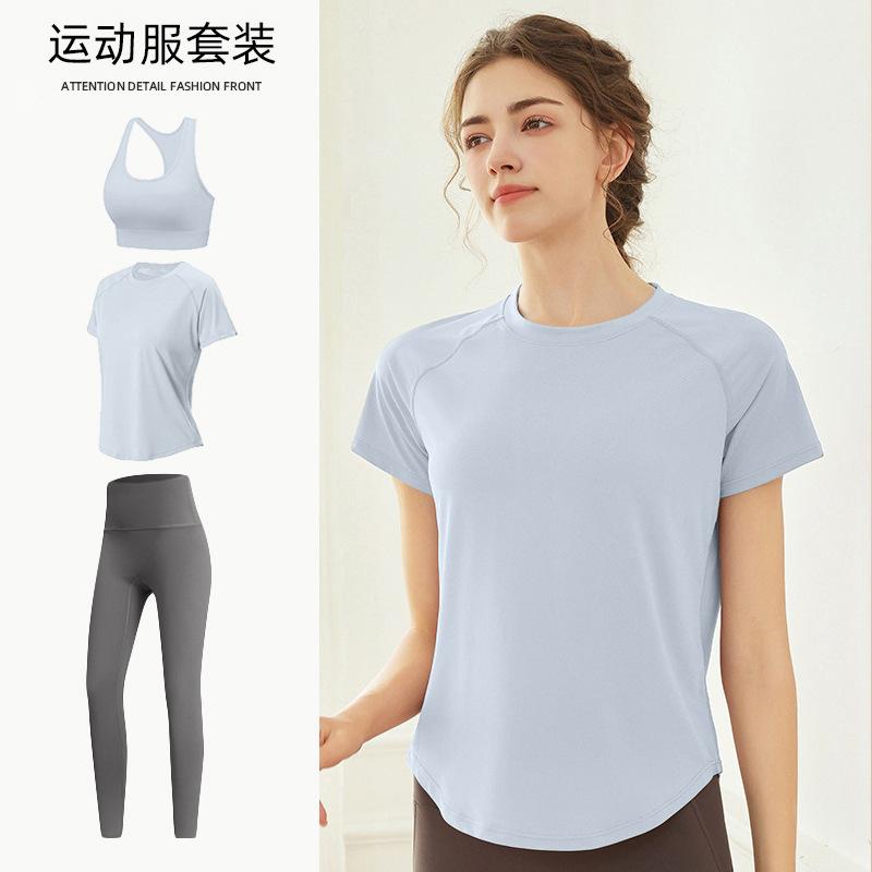 Tennis Suit Women's Short-sleeved Training Clothes Outdoor Running Quick-drying Clothes Thin Badminton T-shirt Fitness Clothes
