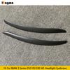 Carbon Fiber Car Headlight Eyebrows Lamp Eyelids For BMW 3 Series E92 E93 E90 M3 2007 - 2009 Fiber Glass Matt Black Primer 2pcs
