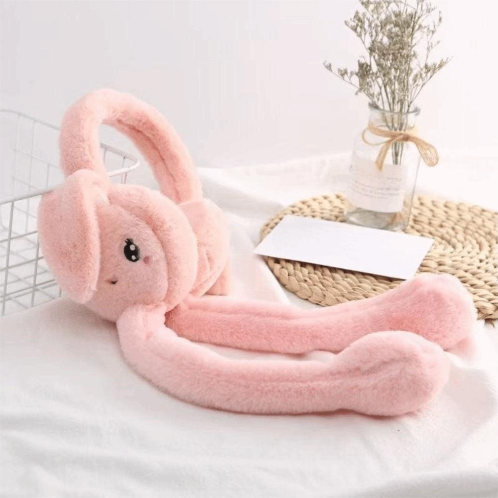 Cartoon Plush Earmuffs Rabbit Ear Cover Cute Winter Earmuffs Riding