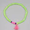 BONBEAU Neon Color Point Tassle Beads Bracelet 5 Colors