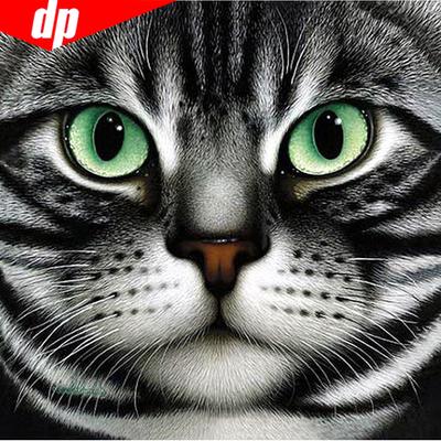 Diamond Mosaic Sale Animals 5d Diamond Painting Full Drill Round Cat Pictures
