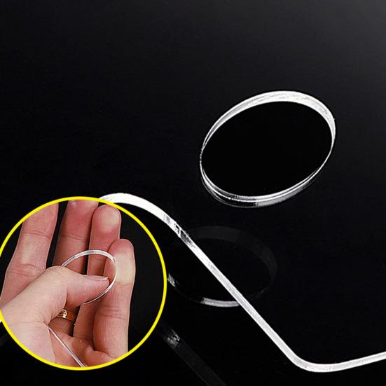 Palette de peinture transparente antiadhésive, poignée confortable, plateau de mélange de pigments de peinture à l'huile acrylique transparente avec trou pour le pouce, accessoires de Studio