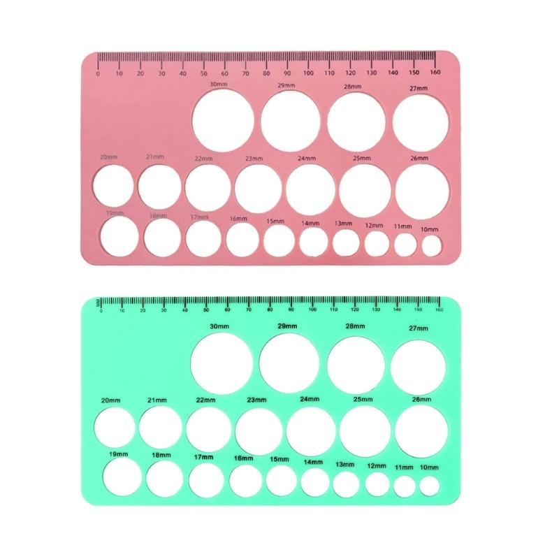 

2Piece Silicone Nipple Measuring Card Smooth Flange Measurement Tool Durable Lightweight Perfect Gift Nontoxic Feeding 1