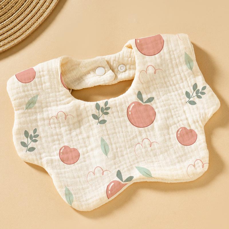Baby Cotton Bib & Scarf Set - Infant Triangle Design