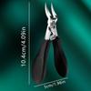Slanted Pointed Pipe Bend Nail Clipper Anti-Splash Ingrown Portable High Quality Eagle Beak Oblique Toenail Fingernail Trimmer