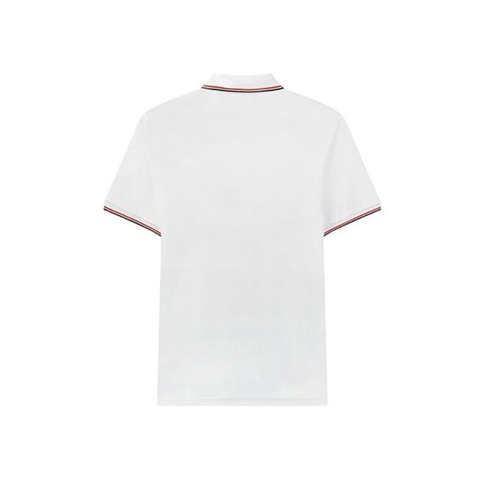 Fila Solid Color Sports Short-Sleeve Knit Polo Shirt Men Tops White F11M021121GWT