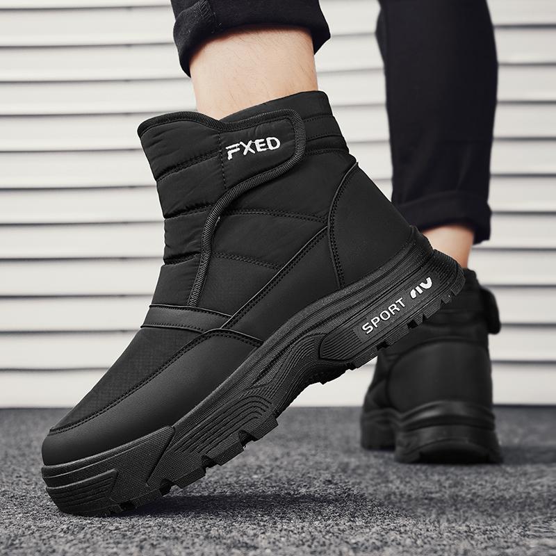 Men's Sneakers Ankle Boots Snow Boots Loafers Casual Sneaker Add Velvet Sports and Leisure Shoes for Men Thick Bottom Non-Slip