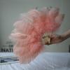 35cm Ostrich Feather Fan for Qipao Fashion Shows and Stage Performances