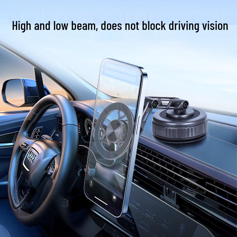 2026 Magnetic Car Phone Holder: Vacuum Suction, Three-Axis Folding, Universal Navigation Bracket