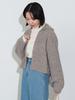 Knit Color D Zip KT PINK ONE SIZE [Beams Heart] L/S o/BIG Women's