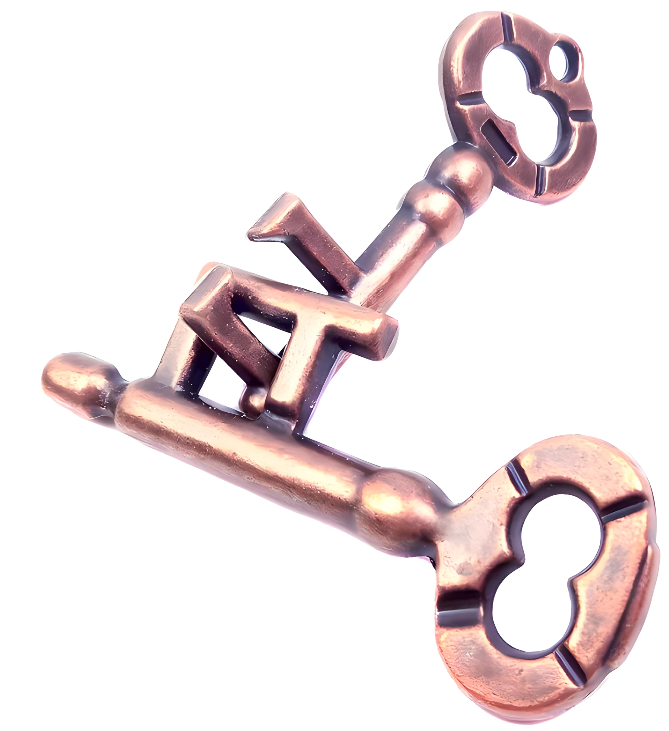 

Traditional Metal Brain Teaser – Classic Puzzle Toy (Key) for Logic & Skill Development.