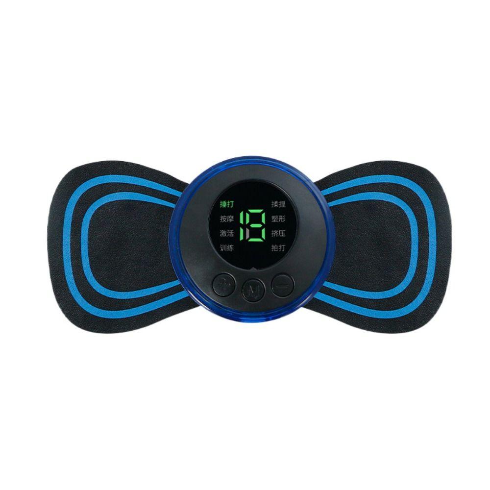 8 Modes Mini Massage Patch Portable Design Cervical Massager  Muscle Fatigue Relieve