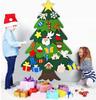 Felt Christmas Tree with 26 Velcro Decorations DIY [Se-Ch1]