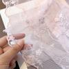 Retro Lace Spring and Summer Thin Triangle Scarf Women's Literary Embroidery Streamer Headscarf Accessories Small Scarf Tied Hair Small Silk Scarf
