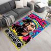 2pac Fußmatte Geeignet für Spielzimmer Eingangsbereich Esszimmer Balkon Rutschfester Teppich Anime Bürodekoration Perfektes Geschenk für Freunde & Familie