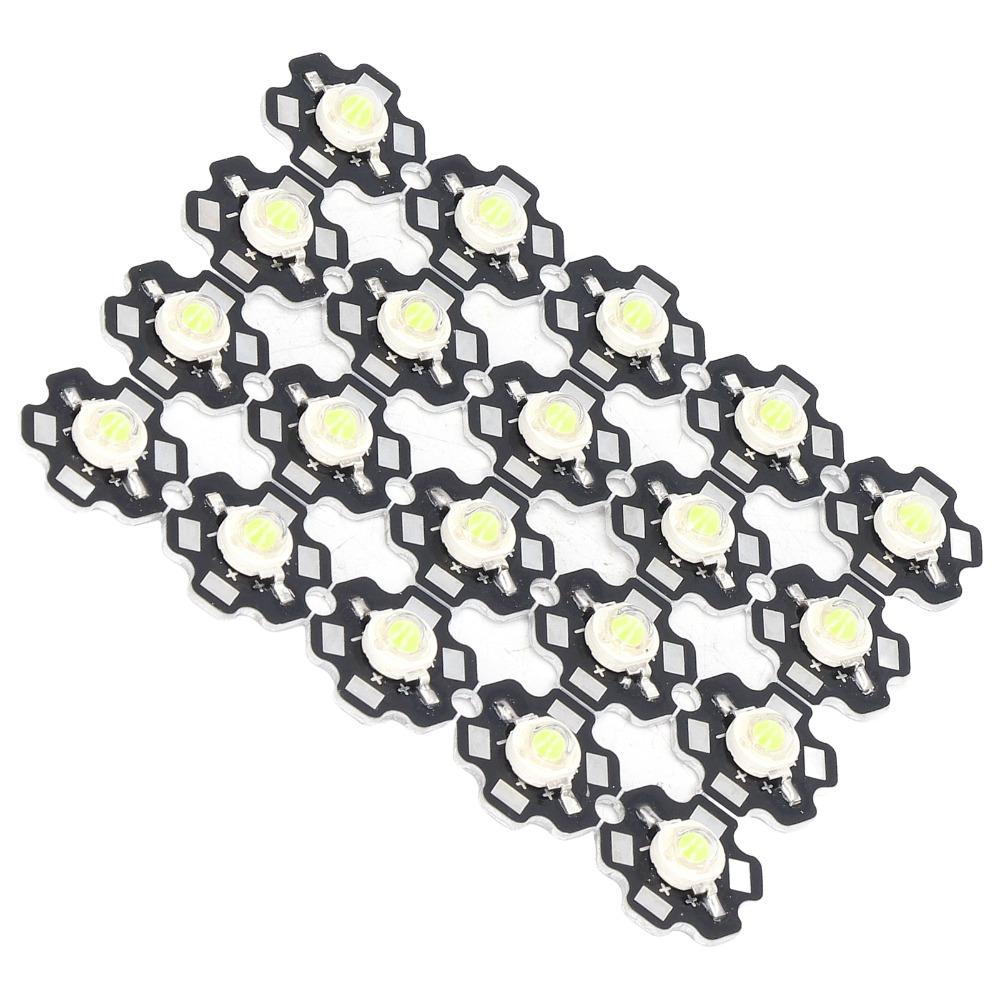 20PCS 3-5W LED Lamp Bead Pure White COB Light Beads Easy LED Chip  DIY Lighting Fixtures