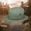 Propper Boonie Sun Size Green Men's Hat, 100% Cotton, 7.5,