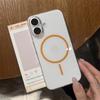 Thin Ring Magnetic Suction Suitable for IPhone16 Apple 14 Mobile Phone Case 15 ProMax New 12 Transparent 13 Protective Case Trend