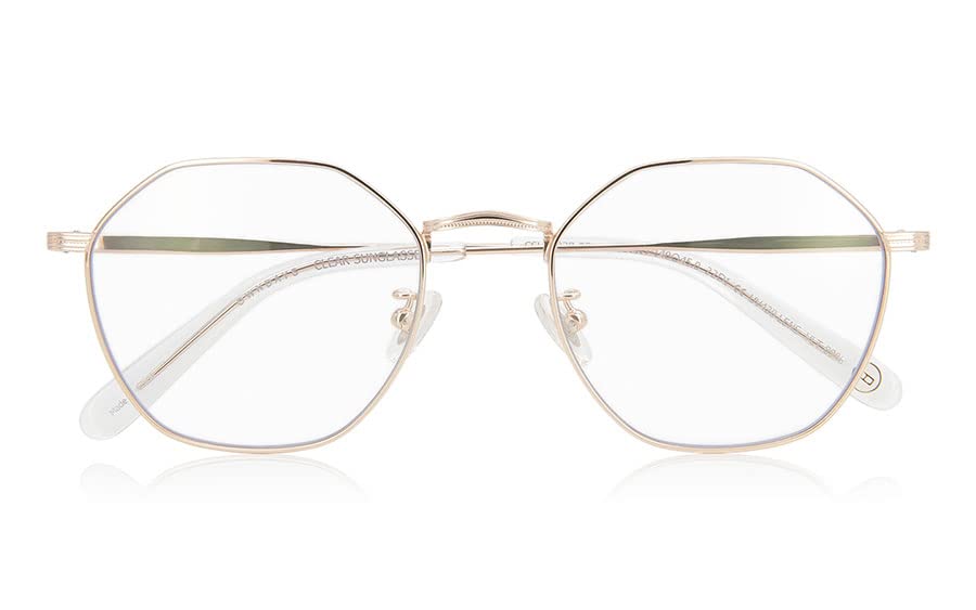 Ochelari de soare [OWNDAYS] Albastru UV Modă UV Clar, Protecție, Ochelari, Ochelari, Femei, Bărbați, Poligon, Protecție, Protecție, Metal, Eleganți,