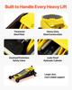 Low Profile Floor Jack 3 Ton Heavy Duty Steel Dual Piston Rapid Pump
