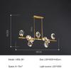 Modern Luxury Style LED Chandelier For Living Room Bedroom Dining Room Kitchen Ceiling Lamp Gold Copper Crystal G9 Pendant Light