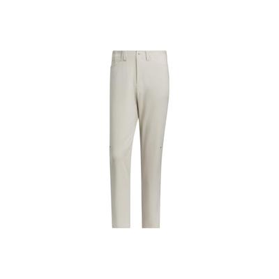 Calças Casuais Premium Slim Fit Cor Sólida Zíper Perna Reta Tricô Calças Esportivas Calças Masculinas Cinza-Claro JE8633