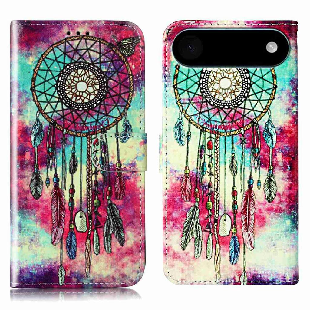 For iPhone 17 Air Stand Case Marble Painted Folio Flip Leather Wallet Phone Cover