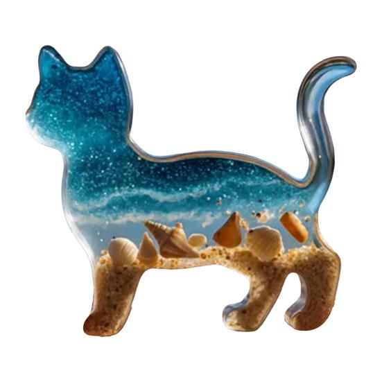 

Карманные объятия Животное Акриловый Такса Кошка Карманный жетон Объятия Вдохновленный пляжем Лис Волк Украшение Памятный подарок для Близких Друзей Cat