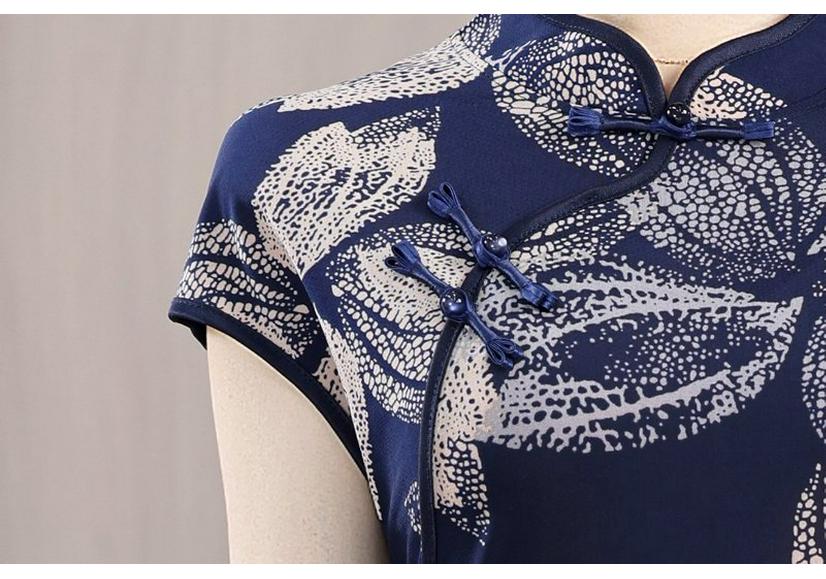 2026 Summer Elegant Slim-fit Mid-length Qipao Dress for Women
